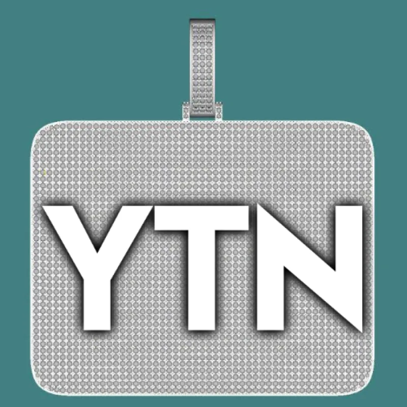 CUSTOM LETTER NECKLACE 3D BIG SQUARE sold by The GUU Shop