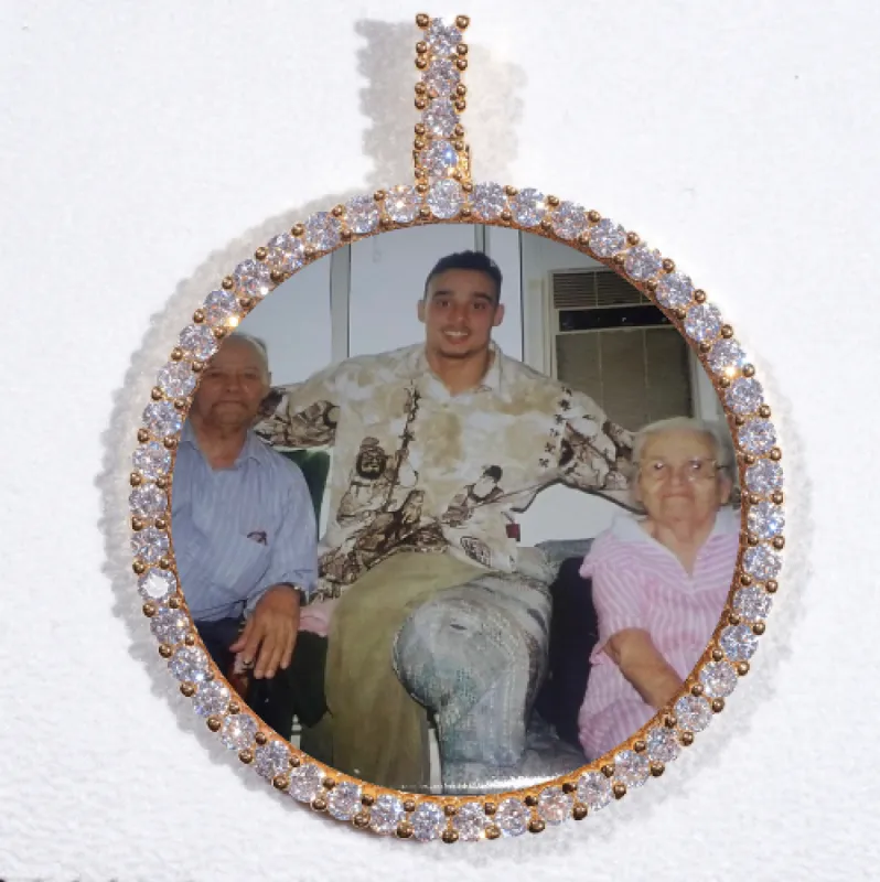 LARGE 3D CIRCLE CUSTOM PICTURE PENDANT sold by The GUU Shop