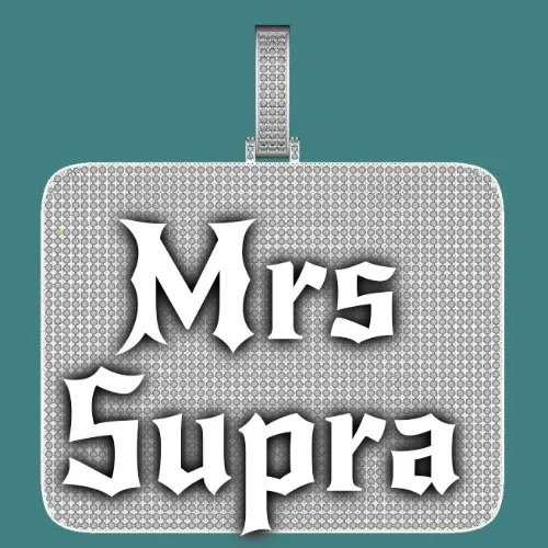 CUSTOM LETTER NECKLACE 3D BIG SQUARE sold by The GUU Shop