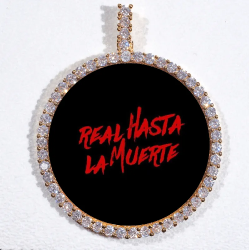 LARGE 3D CIRCLE CUSTOM PICTURE PENDANT sold by The GUU Shop