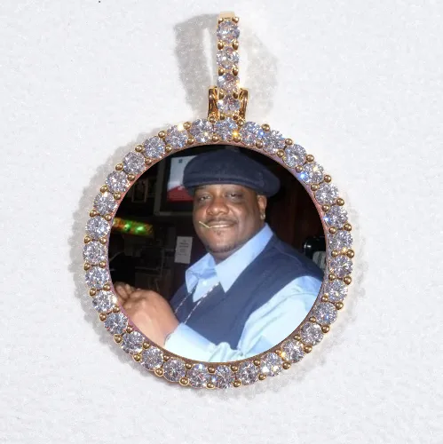 3D CIRCLE CUSTOM PICTURE PENDANT SMALL SIZE sold by The GUU Shop