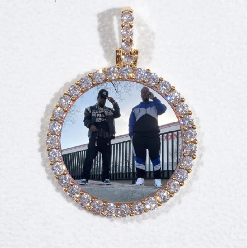 3D CIRCLE CUSTOM PICTURE PENDANT SMALL SIZE sold by The GUU Shop