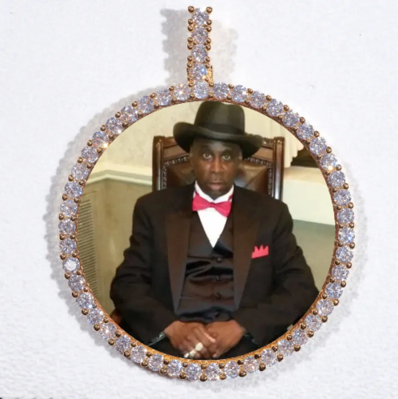 LARGE 3D CIRCLE CUSTOM PICTURE PENDANT sold by The GUU Shop