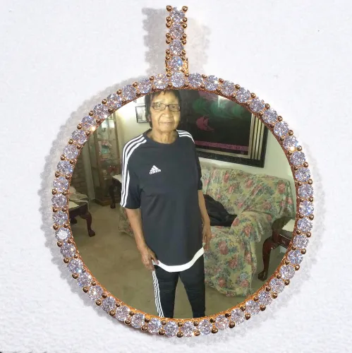 LARGE 3D CIRCLE CUSTOM PICTURE PENDANT sold by The GUU Shop