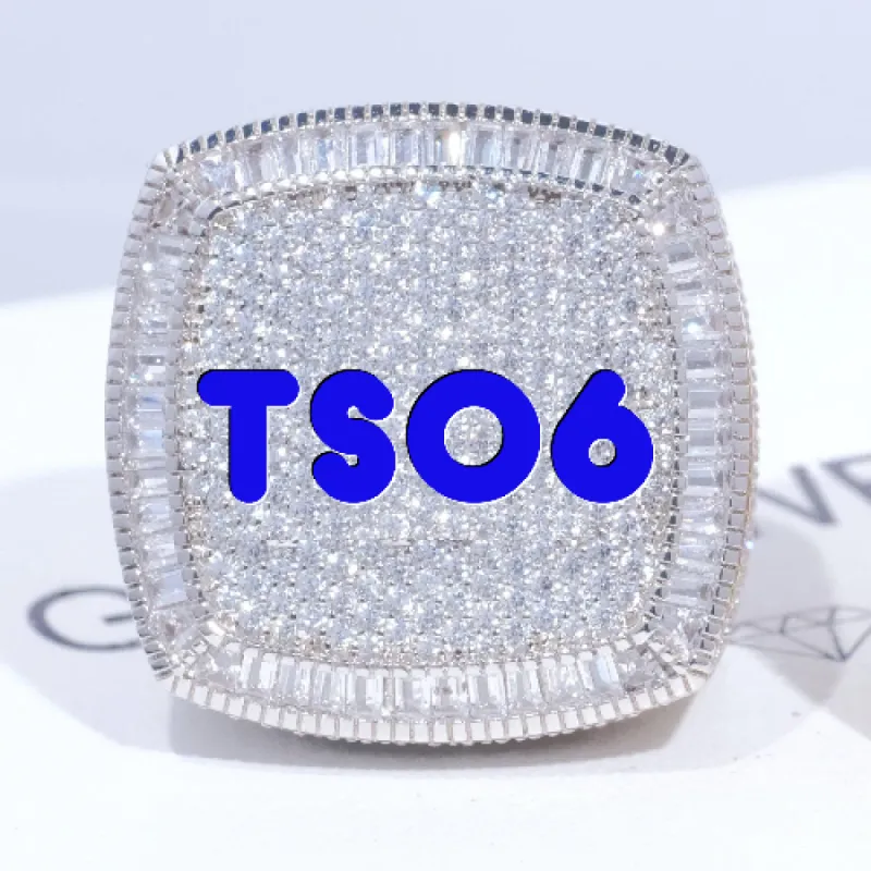 CUSTOM LETTER 3D ICED RING sold by The GUU Shop