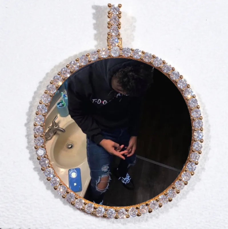 LARGE 3D CIRCLE CUSTOM PICTURE PENDANT made by The GUU Shop