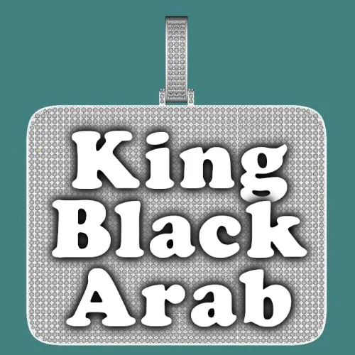 CUSTOM LETTER NECKLACE 3D BIG SQUARE sold by The GUU Shop