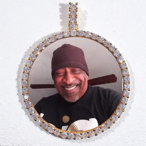 LARGE 3D CIRCLE CUSTOM PICTURE PENDANT sold by The GUU Shop