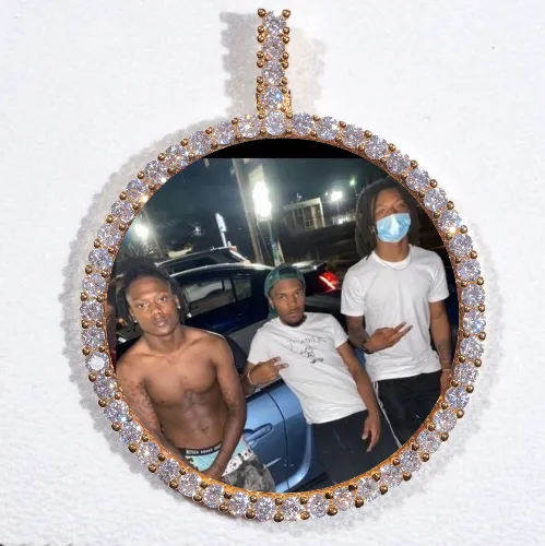 LARGE 3D CIRCLE CUSTOM PICTURE PENDANT sold by The GUU Shop