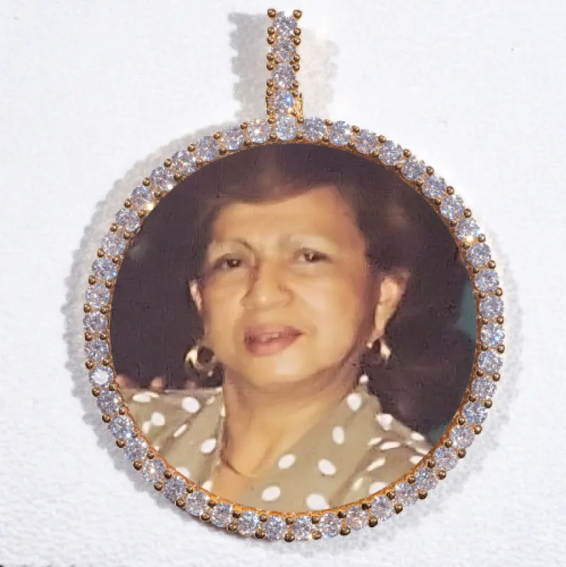 LARGE 3D CIRCLE CUSTOM PICTURE PENDANT sold by The GUU Shop