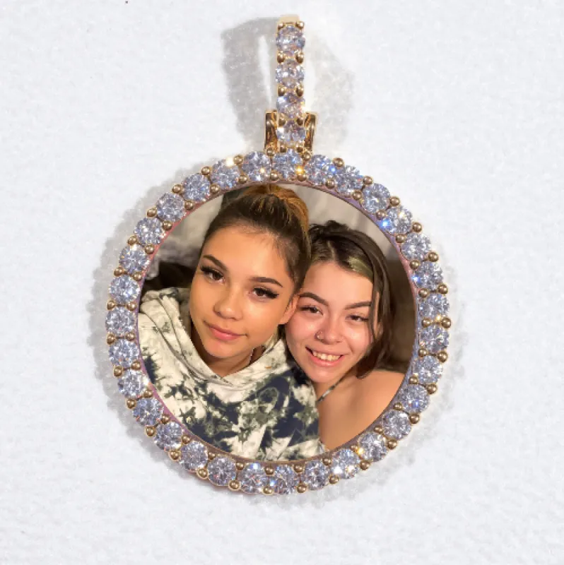 3D CIRCLE CUSTOM PICTURE PENDANT SMALL SIZE sold by The GUU Shop