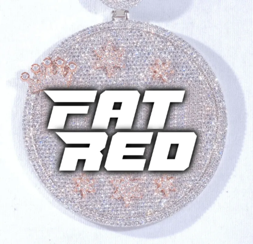 CUSTOM LETTER NECKLACE 3D BIG CROWN DISC sold by The GUU Shop