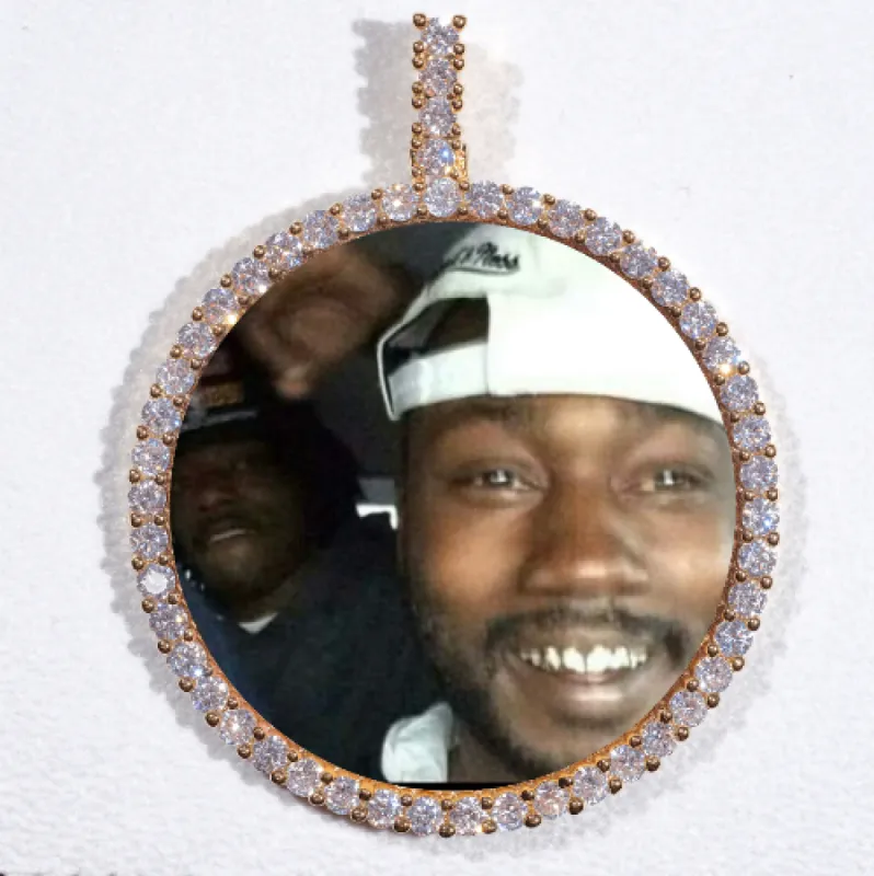 LARGE 3D CIRCLE CUSTOM PICTURE PENDANT sold by The GUU Shop