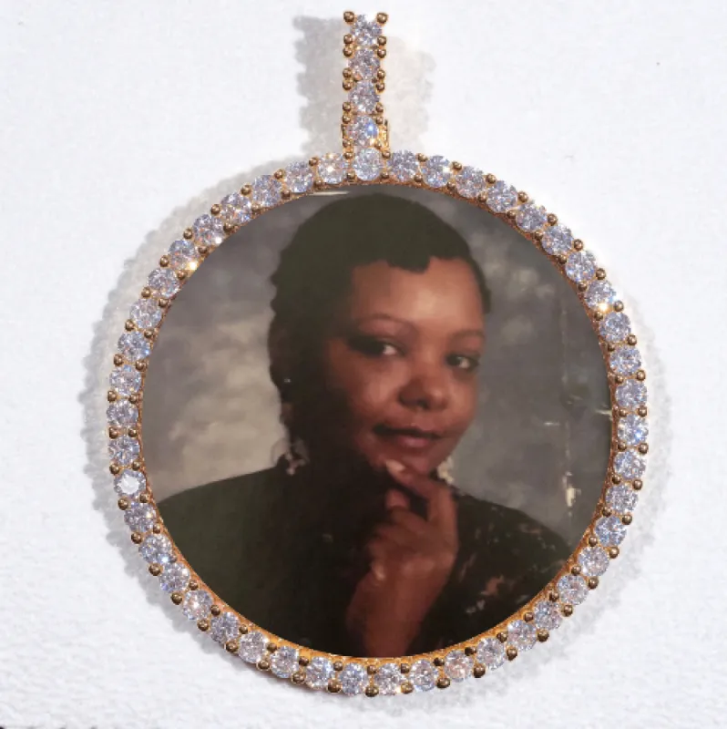 LARGE 3D CIRCLE CUSTOM PICTURE PENDANT sold by The GUU Shop