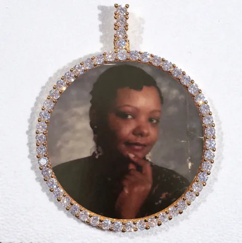 LARGE 3D CIRCLE CUSTOM PICTURE PENDANT sold by The GUU Shop