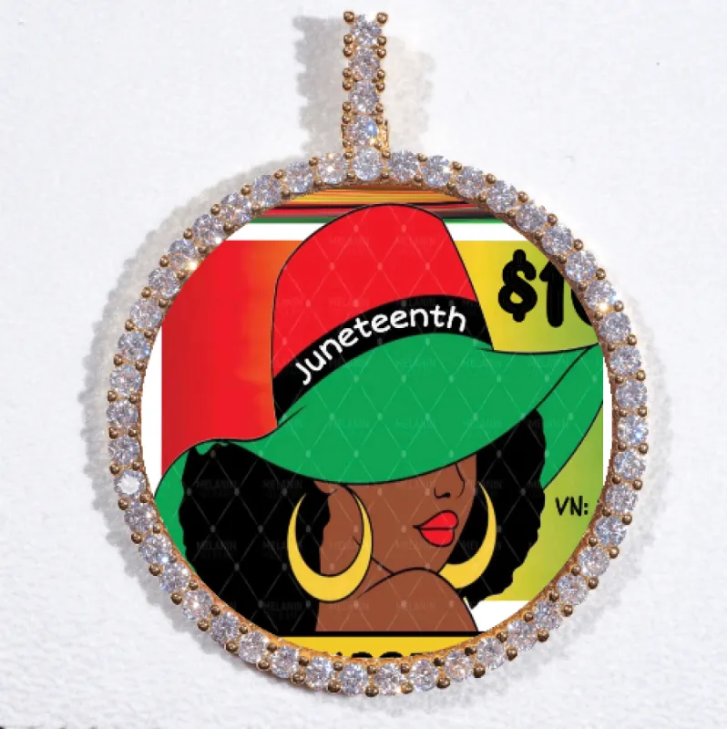 LARGE 3D CIRCLE CUSTOM PICTURE PENDANT sold by The GUU Shop