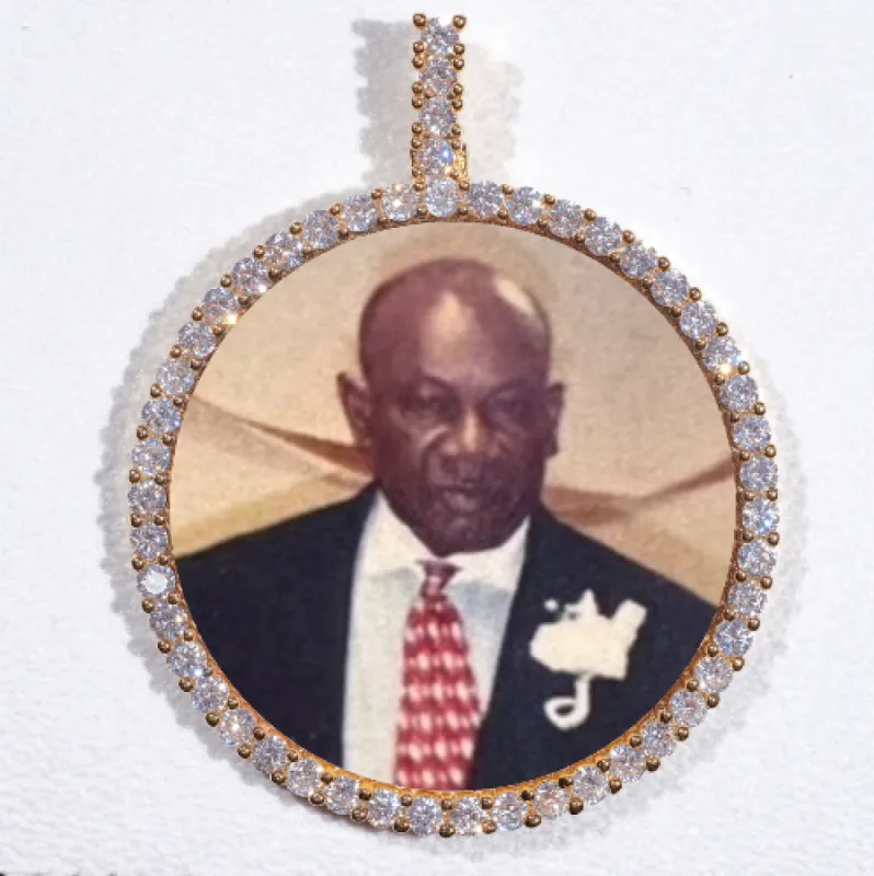 LARGE 3D CIRCLE CUSTOM PICTURE PENDANT sold by The GUU Shop