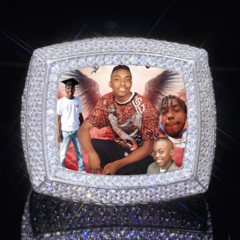 3D CUSTOM PICTURE ICED RING sold by The GUU Shop