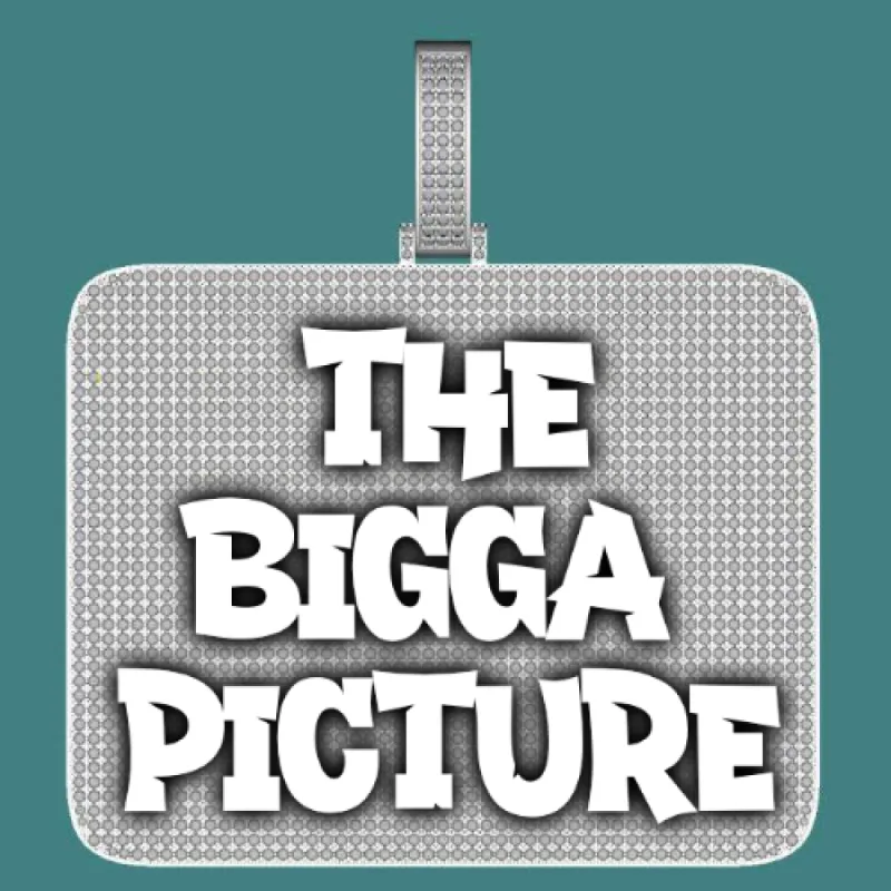 CUSTOM LETTER NECKLACE 3D BIG SQUARE sold by The GUU Shop