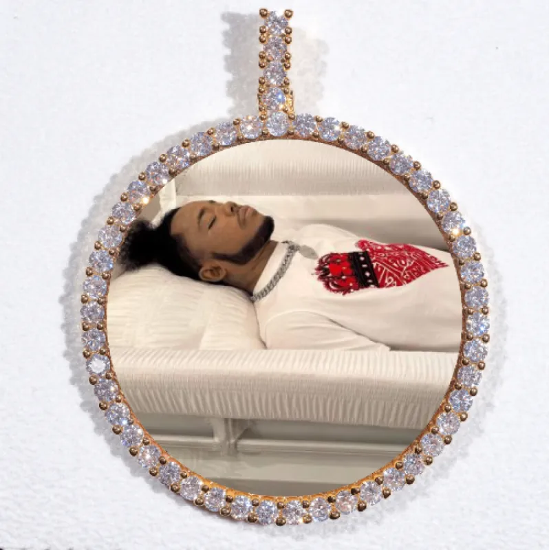 LARGE 3D CIRCLE CUSTOM PICTURE PENDANT sold by The GUU Shop