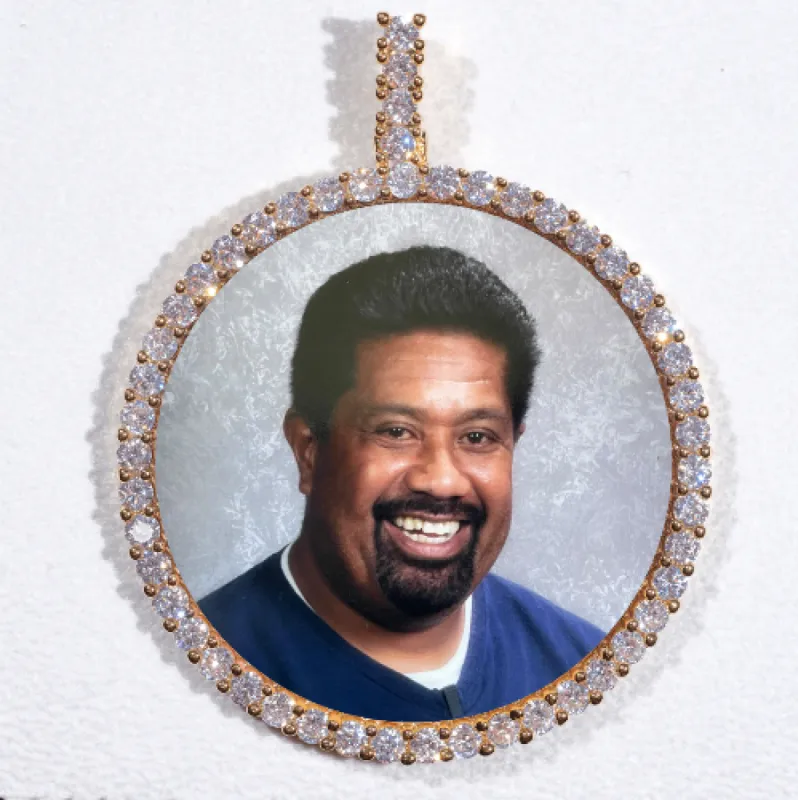 LARGE 3D CIRCLE CUSTOM PICTURE PENDANT sold by The GUU Shop