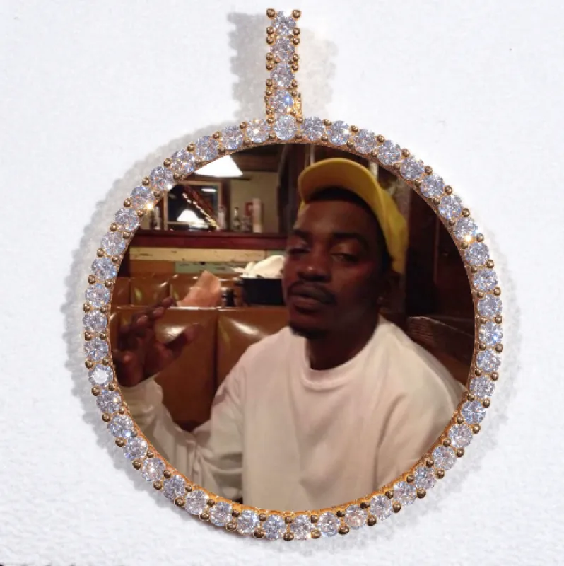 LARGE 3D CIRCLE CUSTOM PICTURE PENDANT sold by The GUU Shop