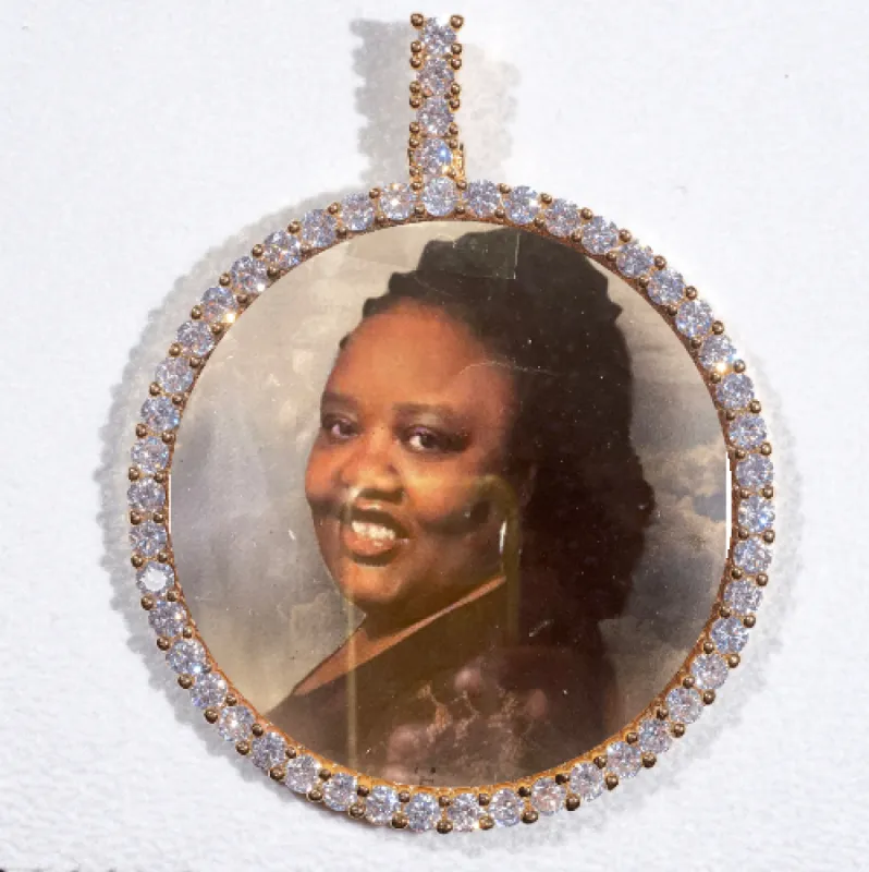 LARGE 3D CIRCLE CUSTOM PICTURE PENDANT sold by The GUU Shop