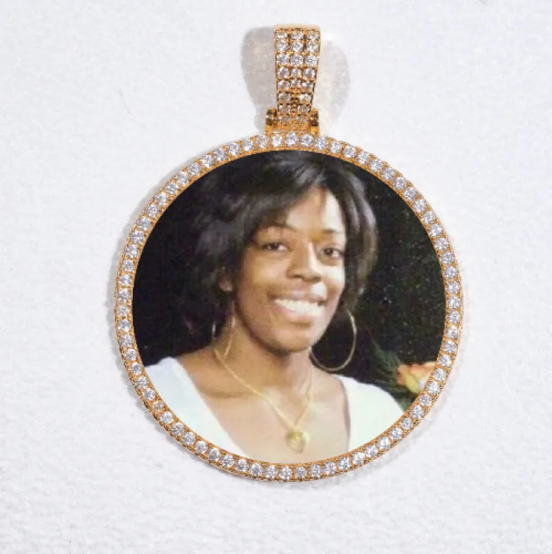 MEDIUM 3D CIRCLE CUSTOM PICTURE PENDANT sold by The GUU Shop