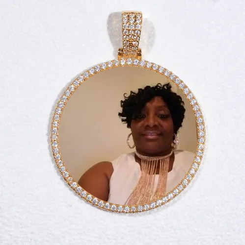 MEDIUM 3D CIRCLE CUSTOM PICTURE PENDANT sold by The GUU Shop