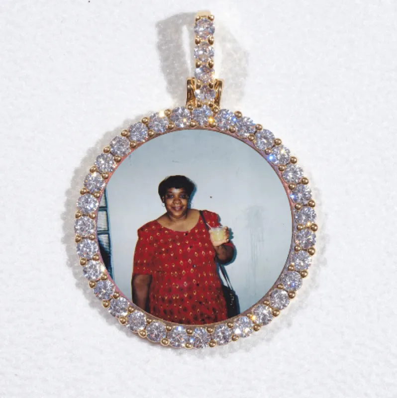 3D CIRCLE CUSTOM PICTURE PENDANT SMALL SIZE sold by The GUU Shop