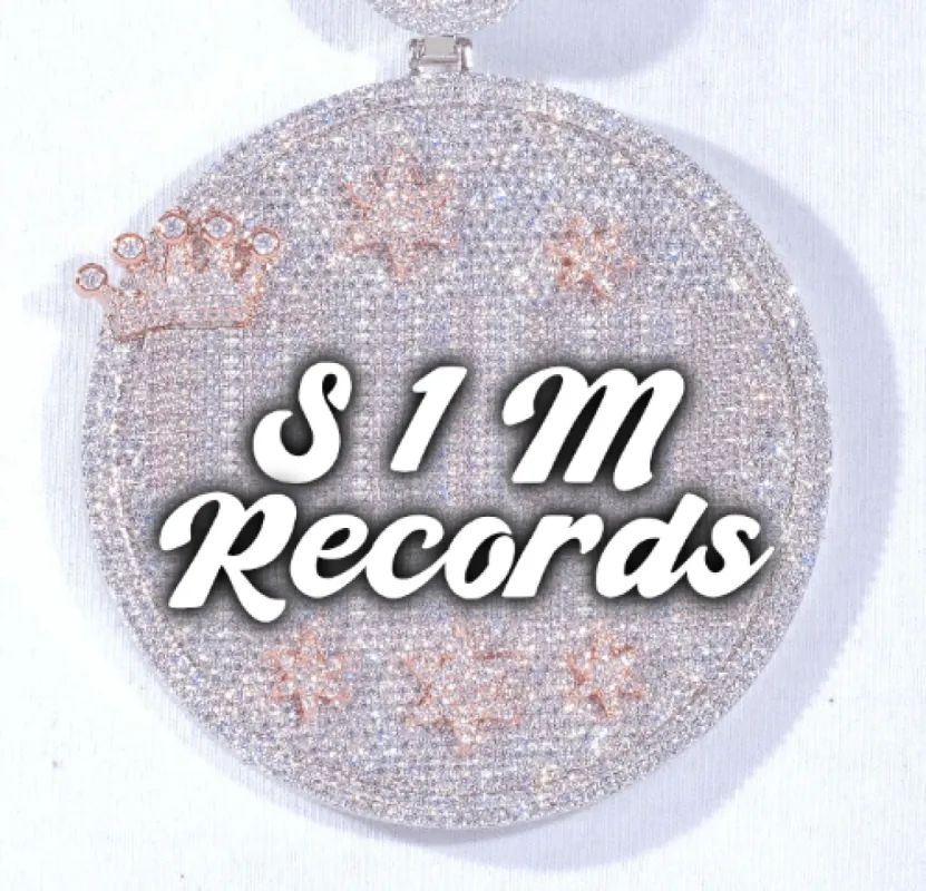 CUSTOM LETTER NECKLACE 3D BIG CROWN DISC made by The GUU Shop