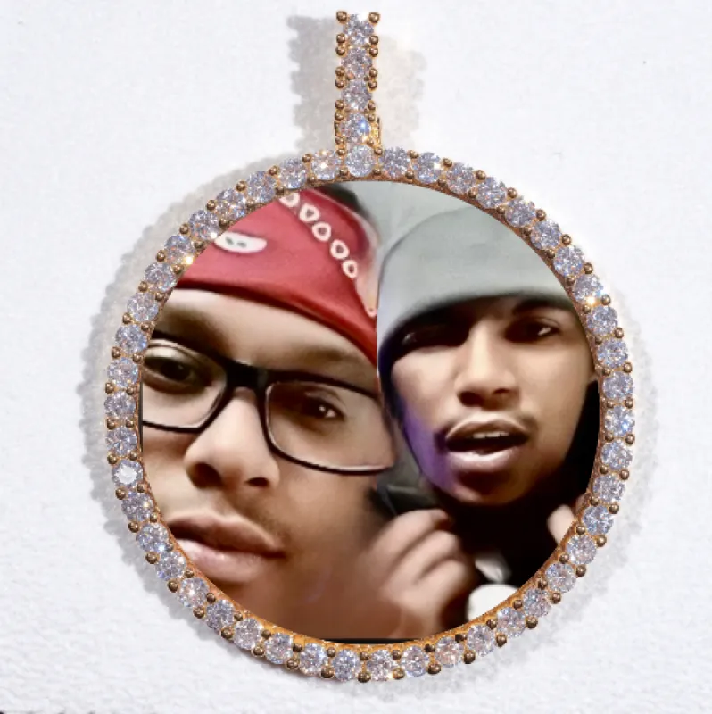 LARGE 3D CIRCLE CUSTOM PICTURE PENDANT sold by The GUU Shop