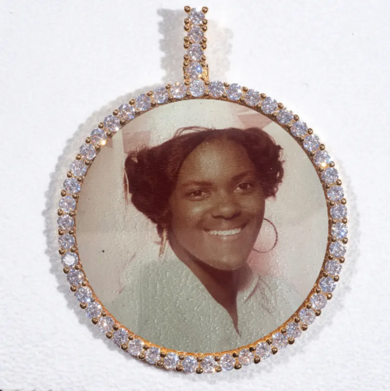 LARGE 3D CIRCLE CUSTOM PICTURE PENDANT sold by The GUU Shop