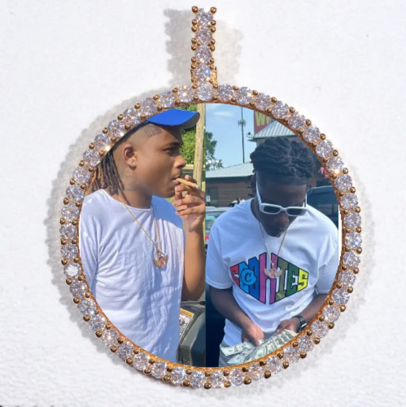 LARGE 3D CIRCLE CUSTOM PICTURE PENDANT sold by The GUU Shop