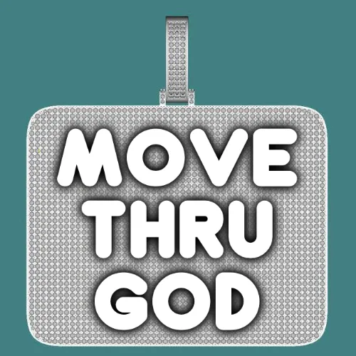 CUSTOM LETTER NECKLACE 3D BIG SQUARE sold by The GUU Shop