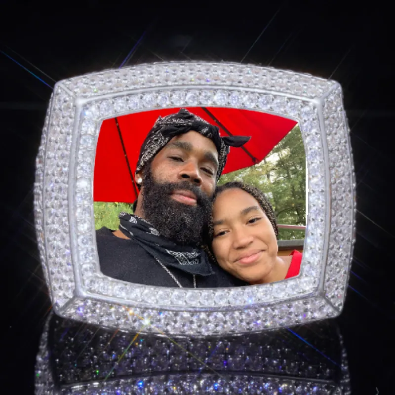 3D CUSTOM PICTURE ICED RING sold by The GUU Shop