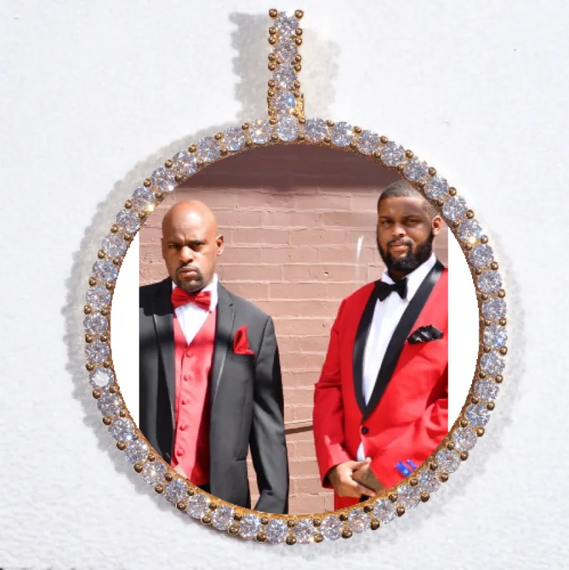 LARGE 3D CIRCLE CUSTOM PICTURE PENDANT sold by The GUU Shop