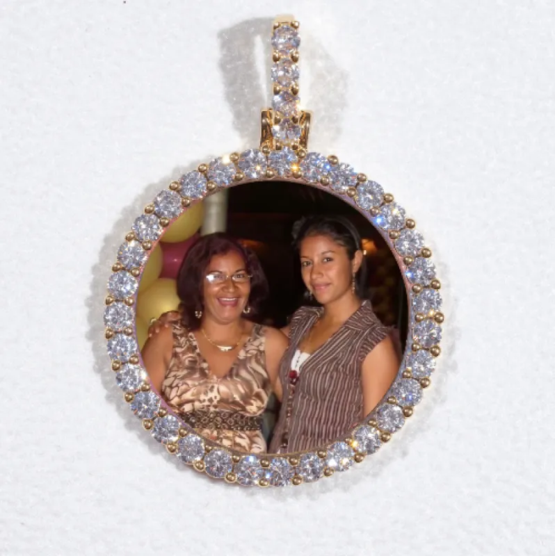 3D CIRCLE CUSTOM PICTURE PENDANT SMALL SIZE sold by The GUU Shop