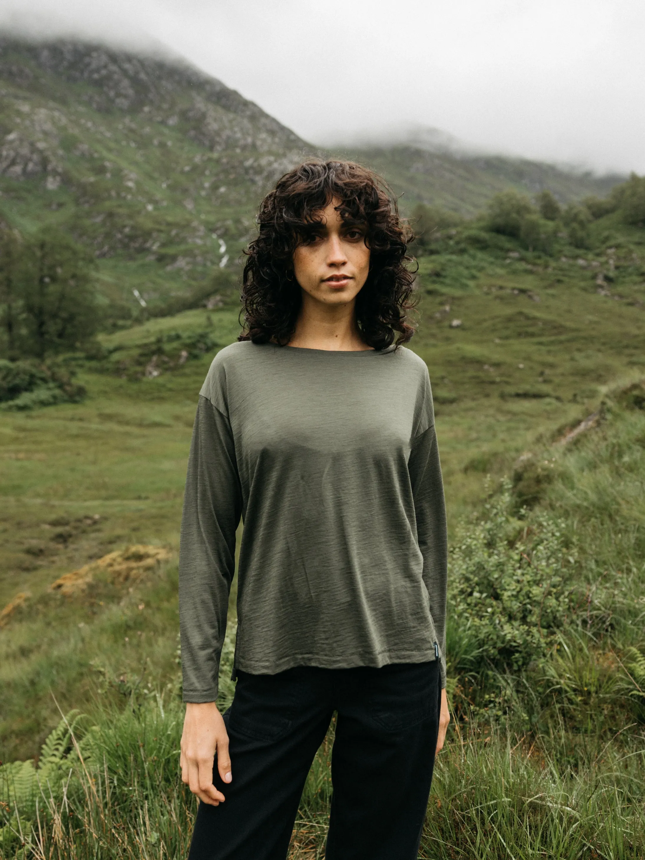 Women's Seeker Merino Long Sleeve T-Shirt sold by Finisterre product image thumbnail 4