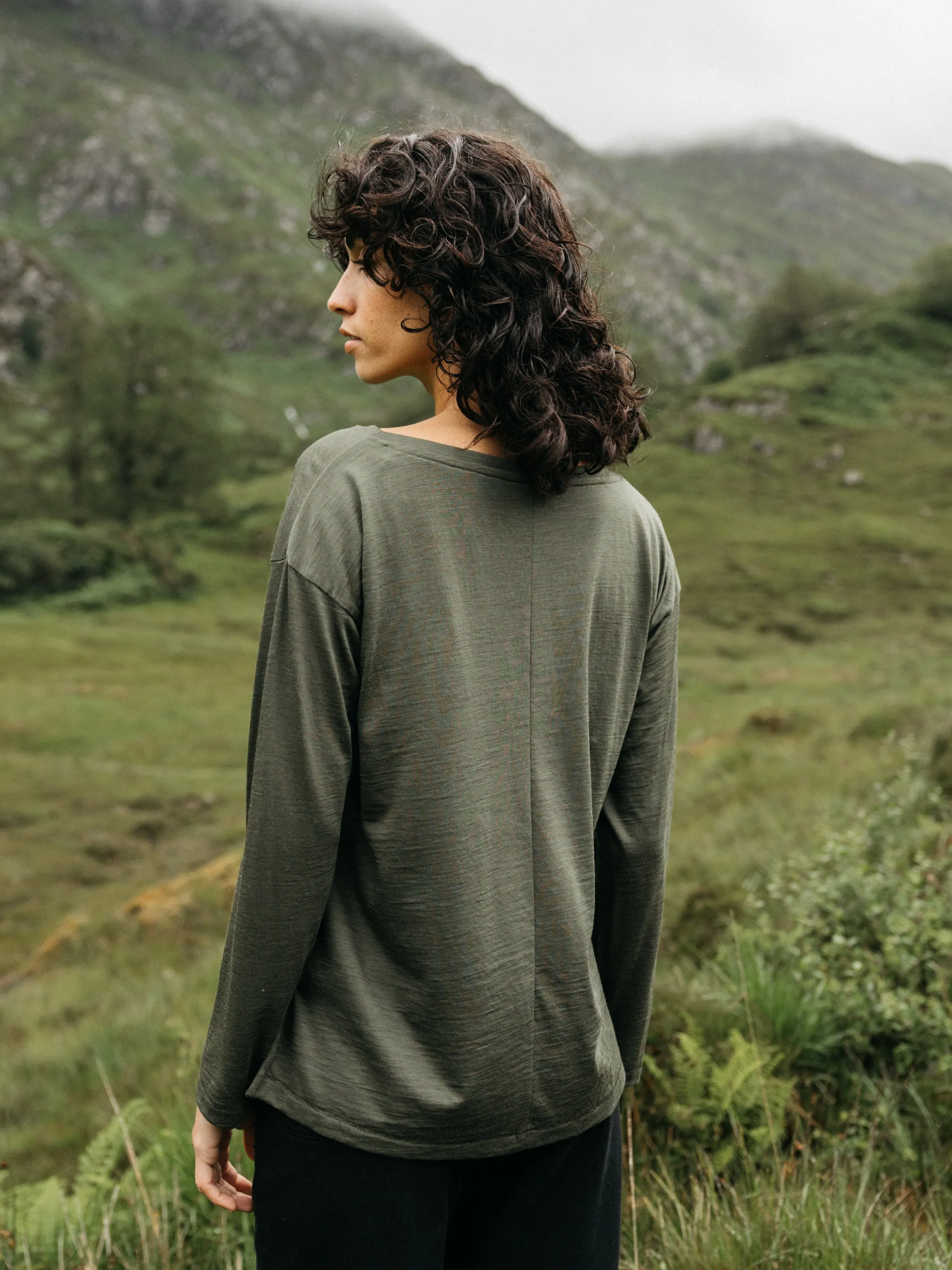 Women's Seeker Merino Long Sleeve T-Shirt sold by Finisterre product image thumbnail 3