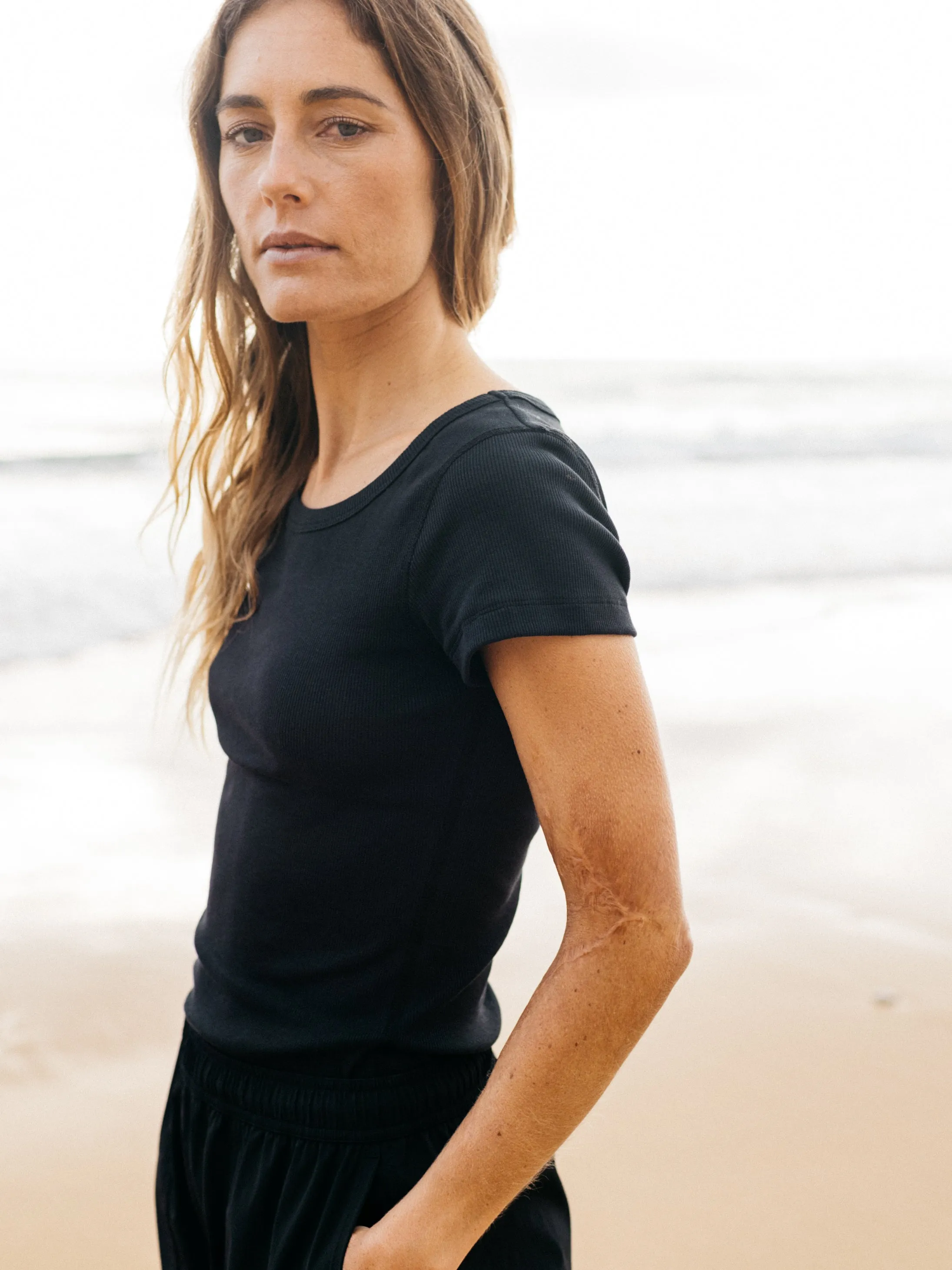 Women's Powes Ribbed T-Shirt sold by Finisterre product image thumbnail 2