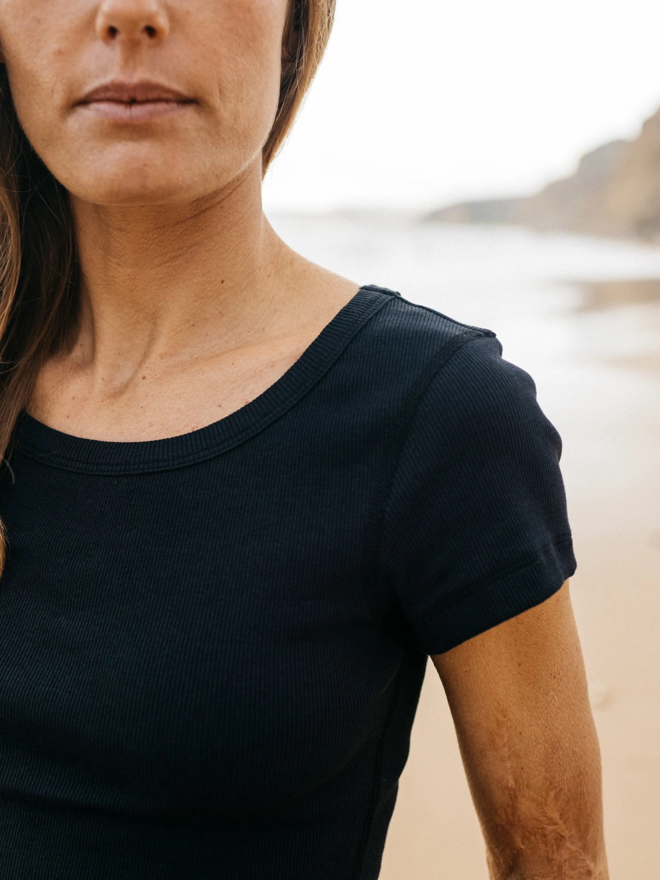Women's Powes Ribbed T-Shirt sold by Finisterre product image thumbnail 3
