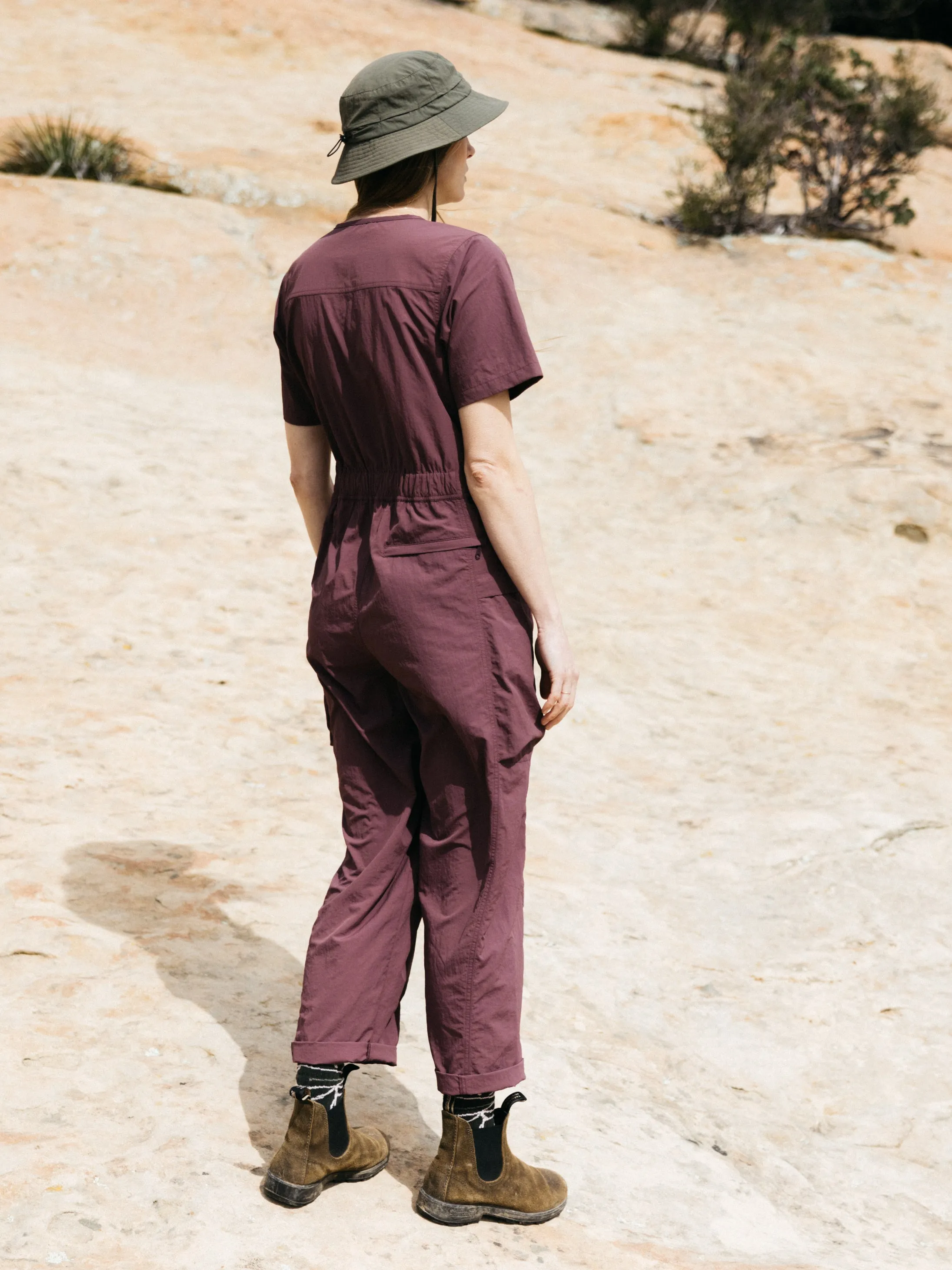 Women's Wander Short Sleeve Jumpsuit sold by Finisterre product image thumbnail 4