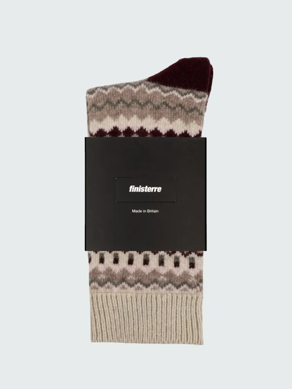 Fair Isle Pattern Sock sold by Finisterre