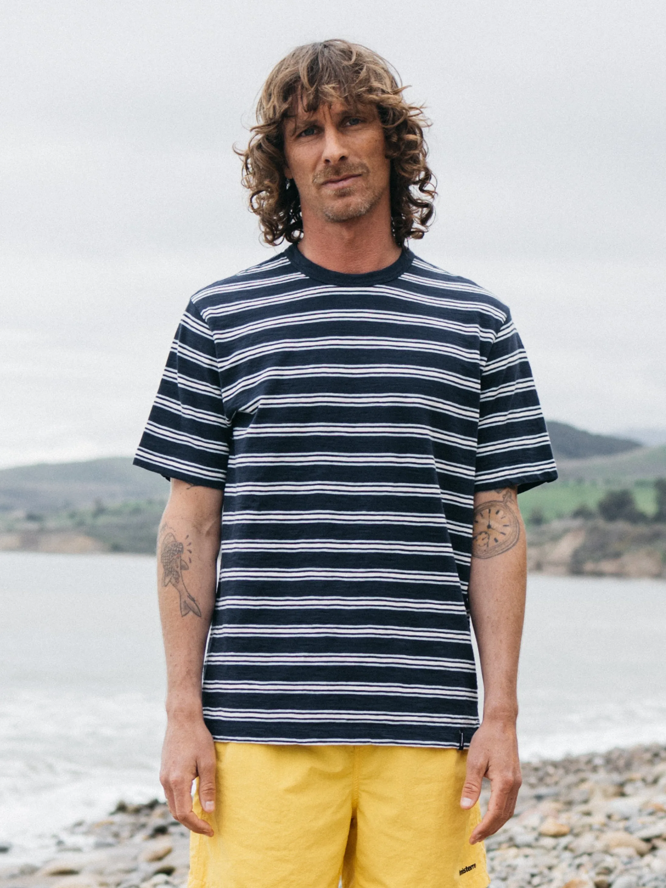 Men's Channel Stripe Short Sleeve T-Shirt sold by Finisterre product image thumbnail 2