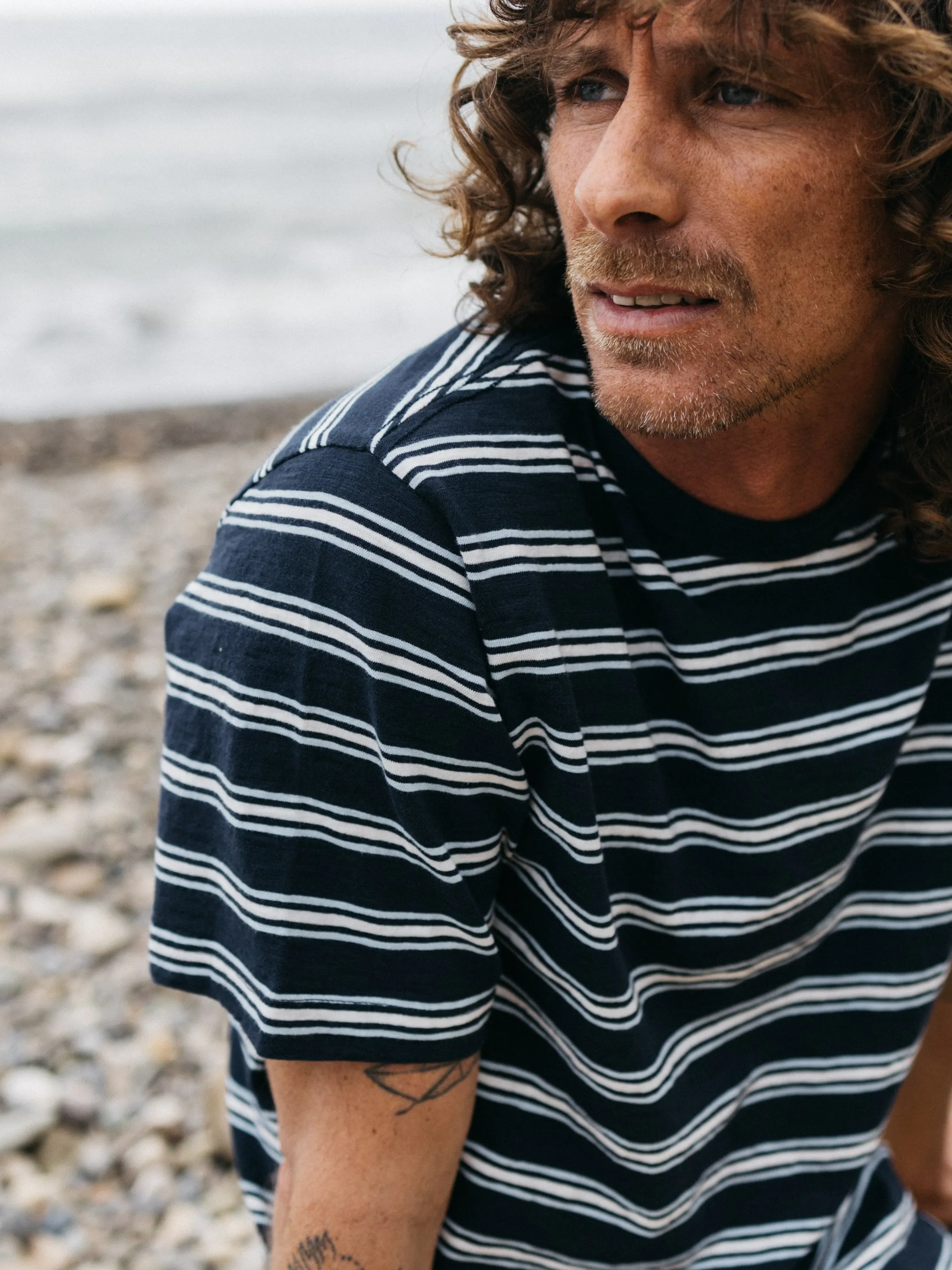 Men's Channel Stripe Short Sleeve T-Shirt sold by Finisterre product image thumbnail 4