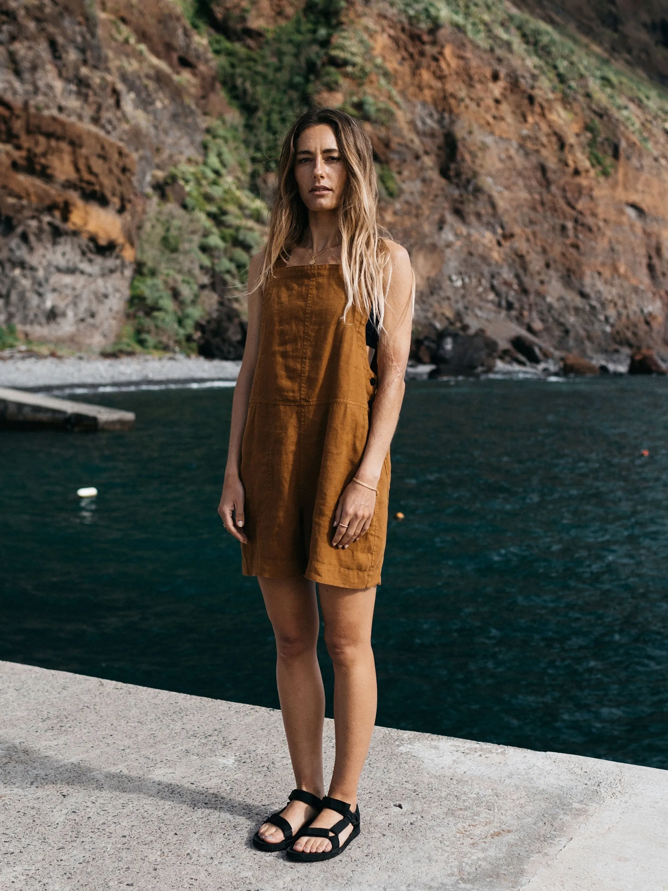 Women's Hale Linen Playsuit sold by Finisterre product image thumbnail 3