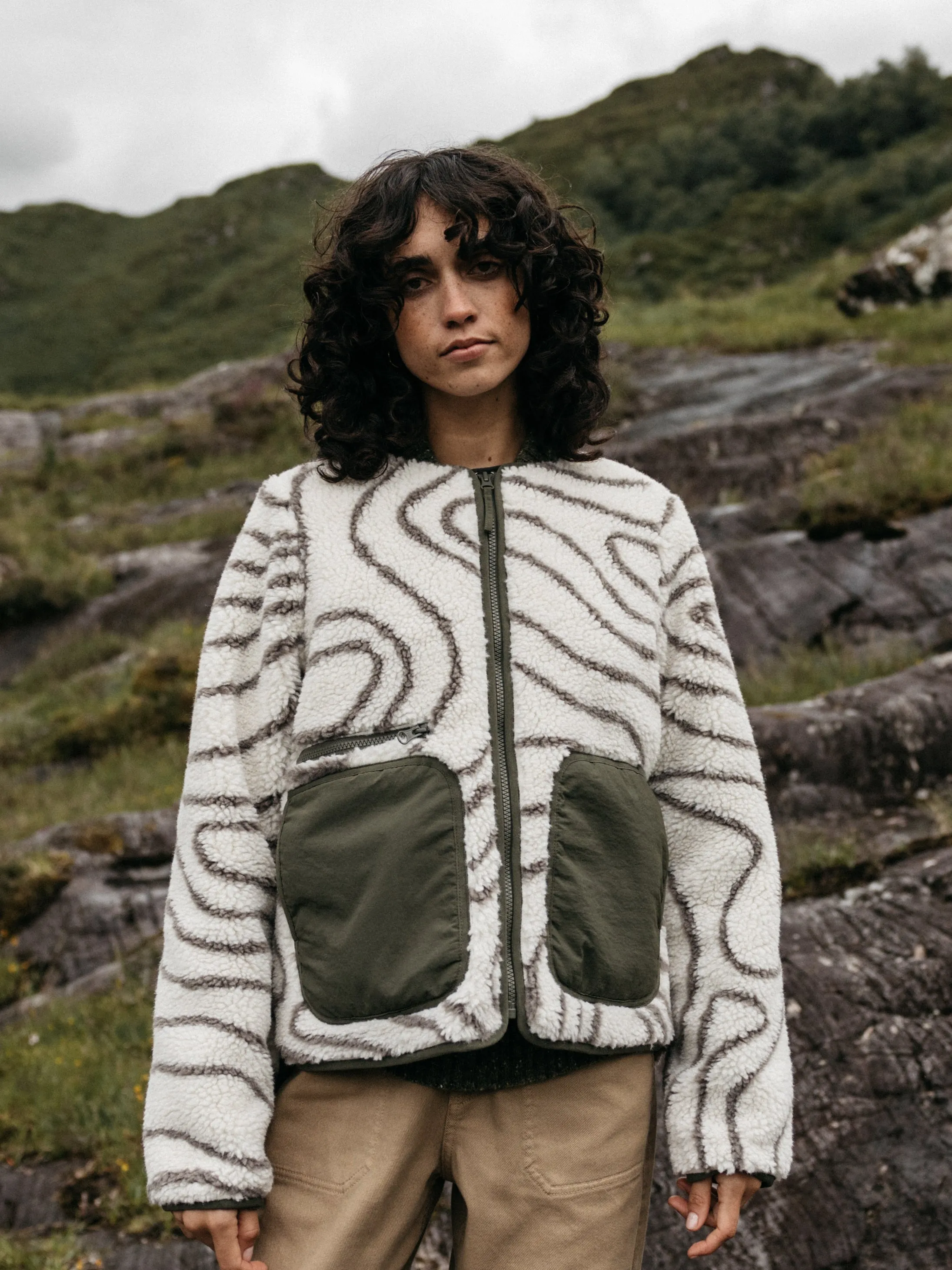 Women's Orsik Fleece Printed Jacket sold by Finisterre product image thumbnail 2