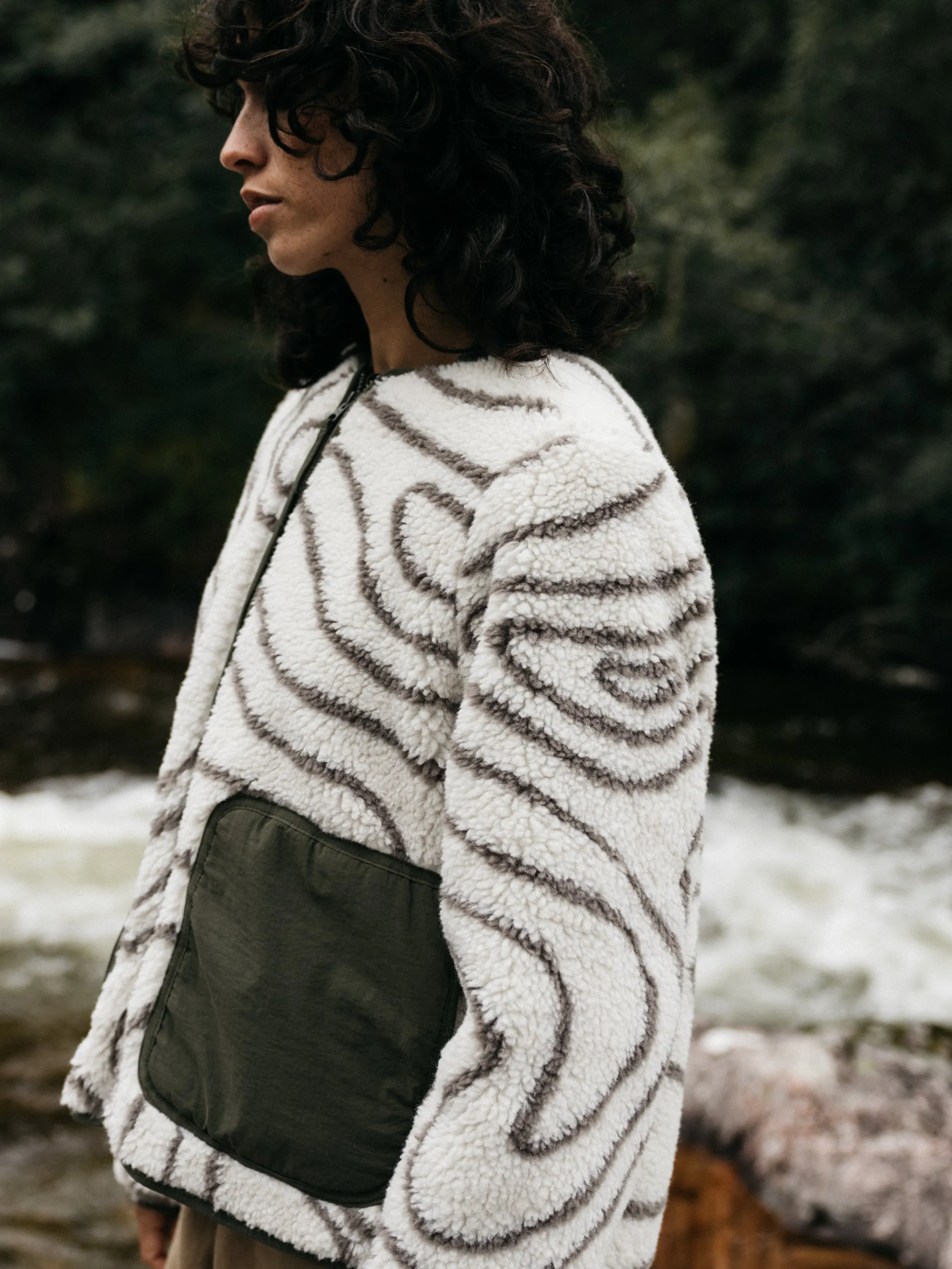 Women's Orsik Fleece Printed Jacket sold by Finisterre product image thumbnail 4