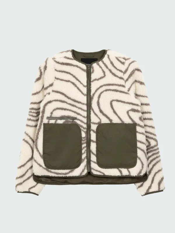 Women's Orsik Fleece Printed Jacket sold by Finisterre